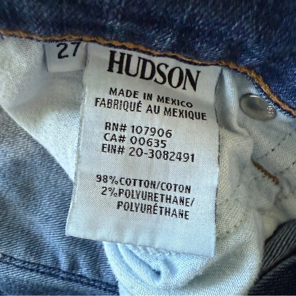 Hudson Distressed Skinny Jeans Women’s Size 27 - Picture 6 of 6